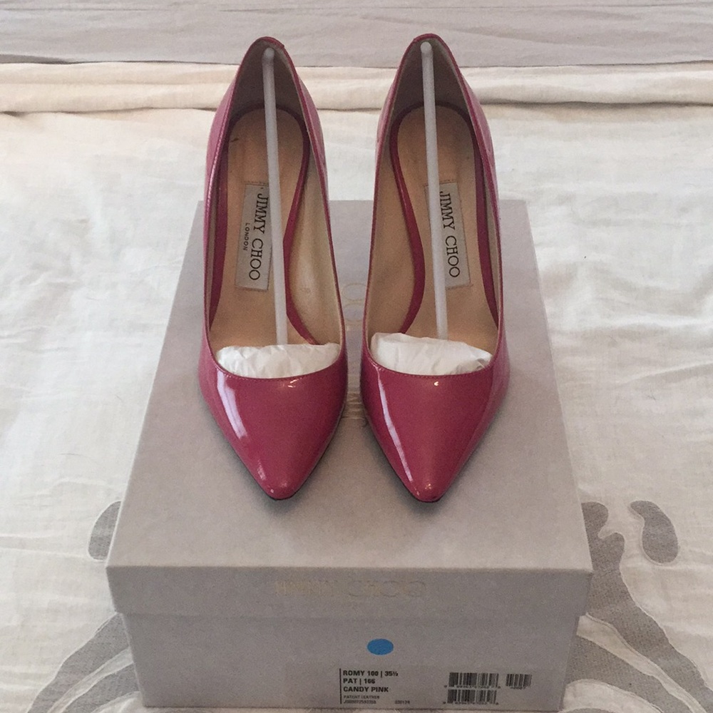 Candy Pink Jimmy Choo- Style Romy 100